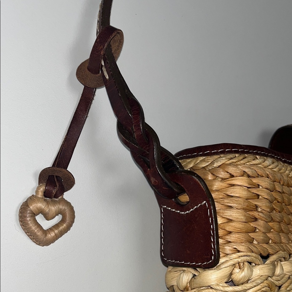 Brighton Tan and Brown Woven Shoulder Bag / gorgeous - Picture 6 of 16